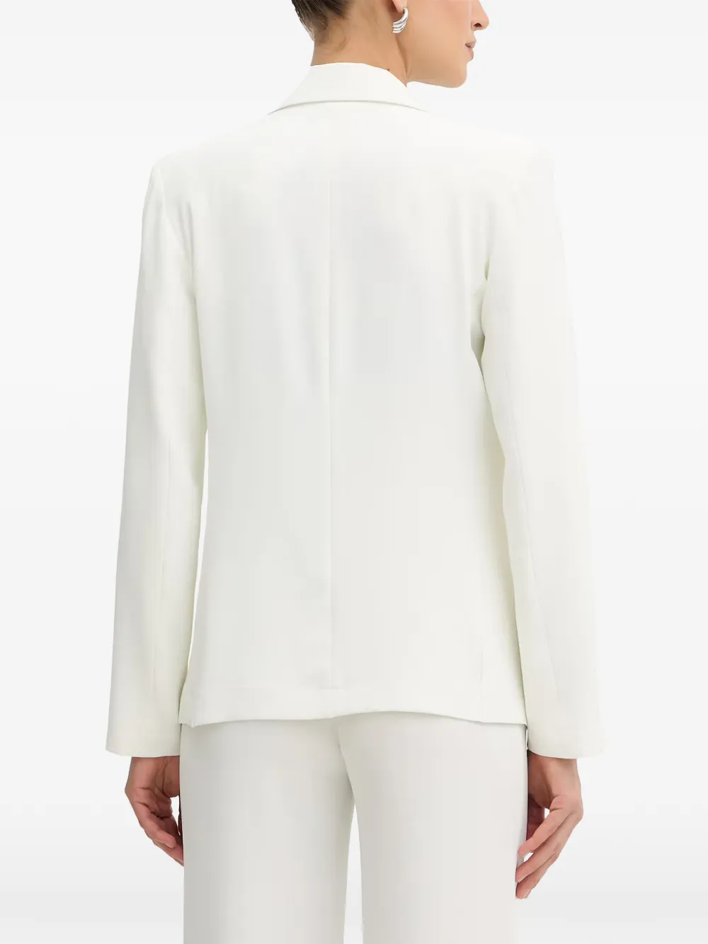 FRACOMINA Blazer met logo-knoop Wit