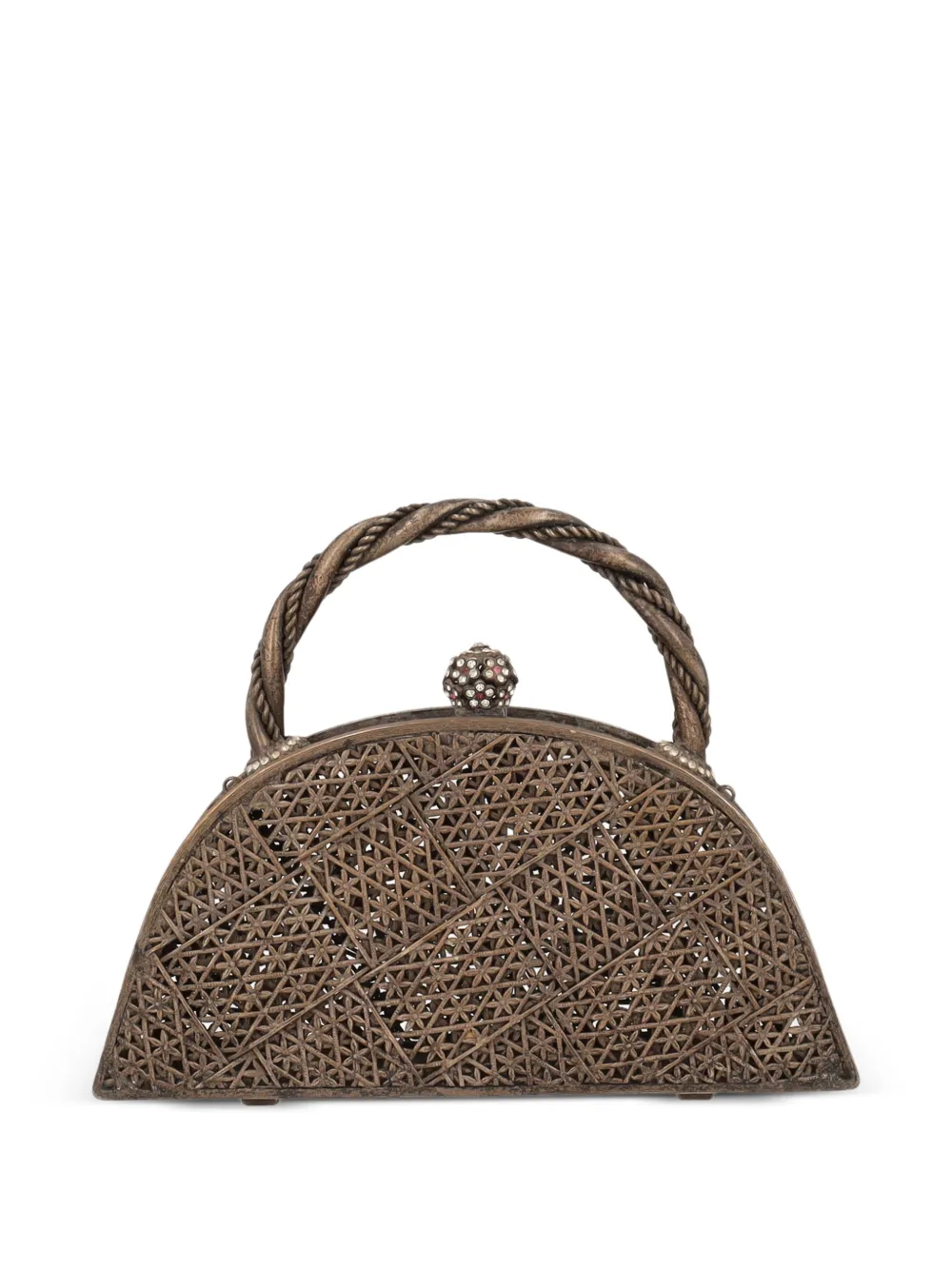 BOZART crystal embellished tote bag - Braun