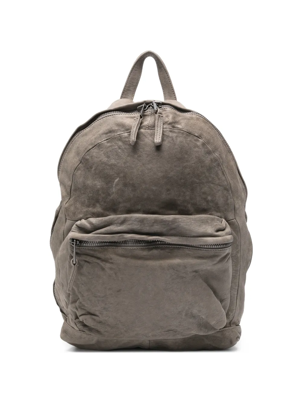 Giorgio Brato zip-fastening leather backpack - Grigio