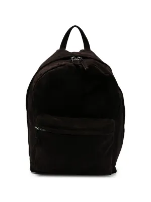 giorgiobrato レザーリュック　black Giorgio Brato zip-fastening Leather Backpack | Black | FARFETCH ID