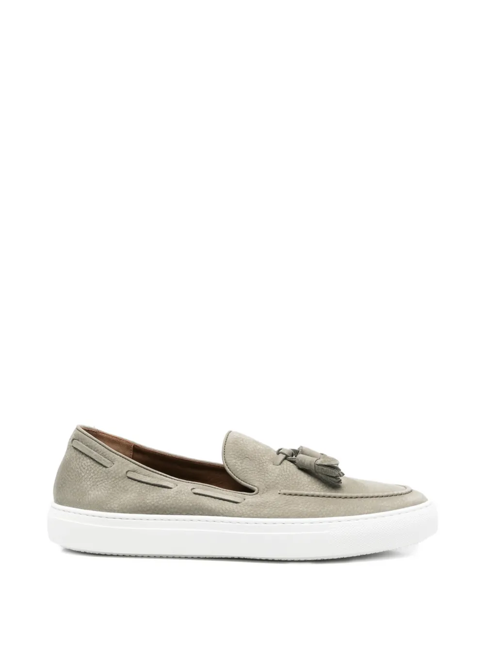 Fratelli Rossetti tassel pebbled-leather loafers - Verde