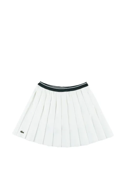 Lacoste Kids logo-patch pleated skirt