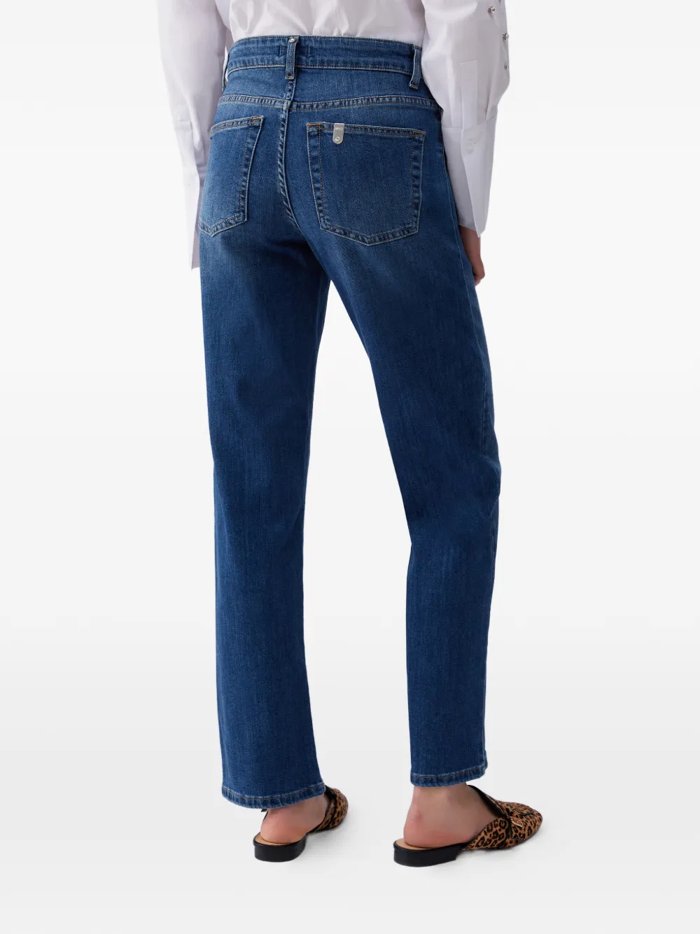 LIU JO High waist straight jeans Blauw