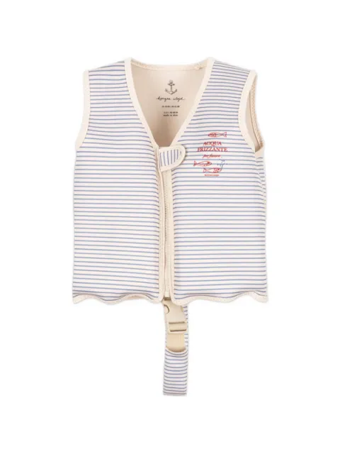 Konges Sløjd Ellis striped fish-motif vest