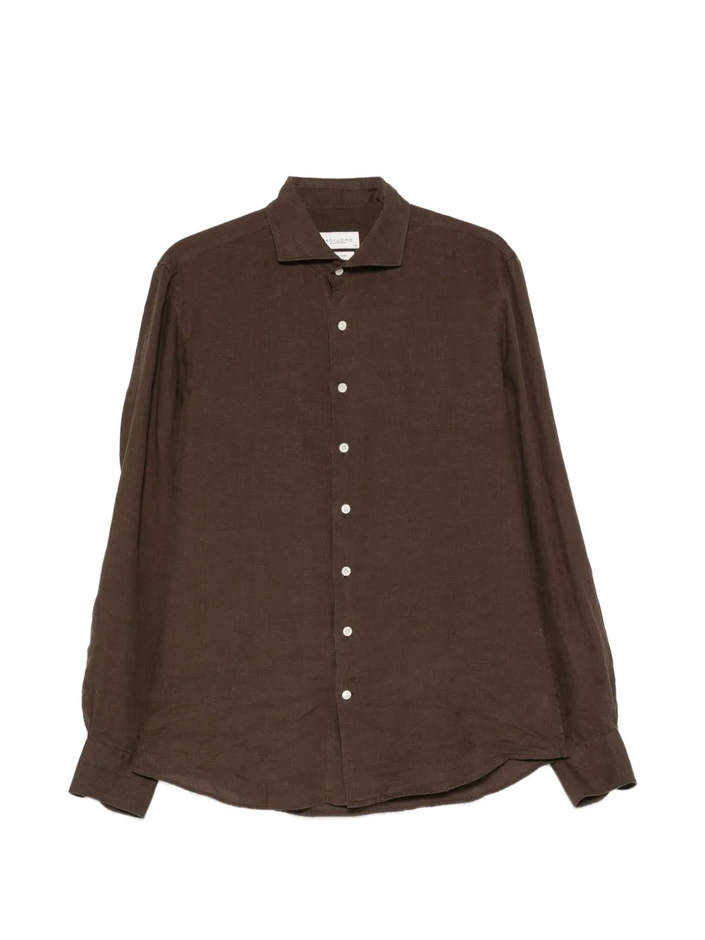 Profuomo スプレッドカラー シャツ | ブラウン | Image 1