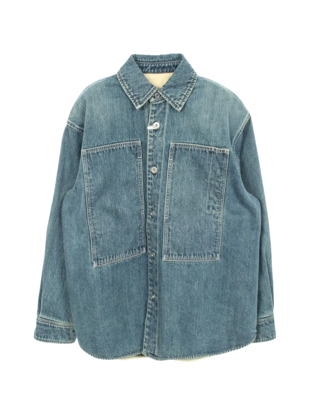 Jil Sander Pre-Owned chemise oversize en jean (années 2010) - Bleu