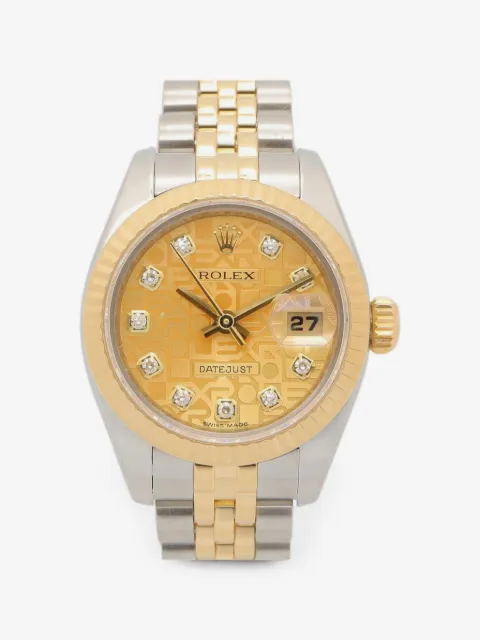 Rolex 2006 Oyster Perpetual Datejust 10P diamond-embellished 26mm watch