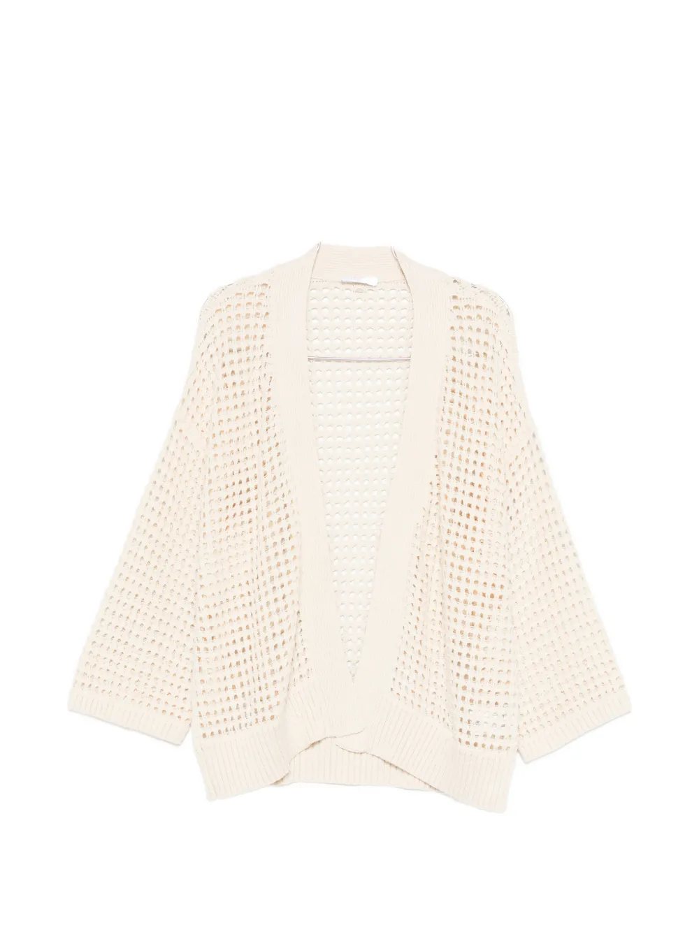 Fedeli Munari Papiro Open-knit Cardigan In Neutral