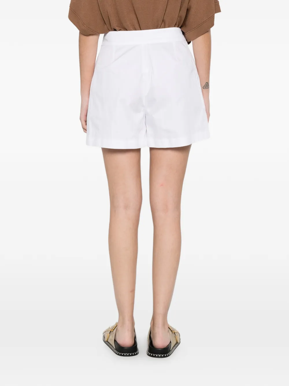 Fedeli Egon geplooide shorts Wit
