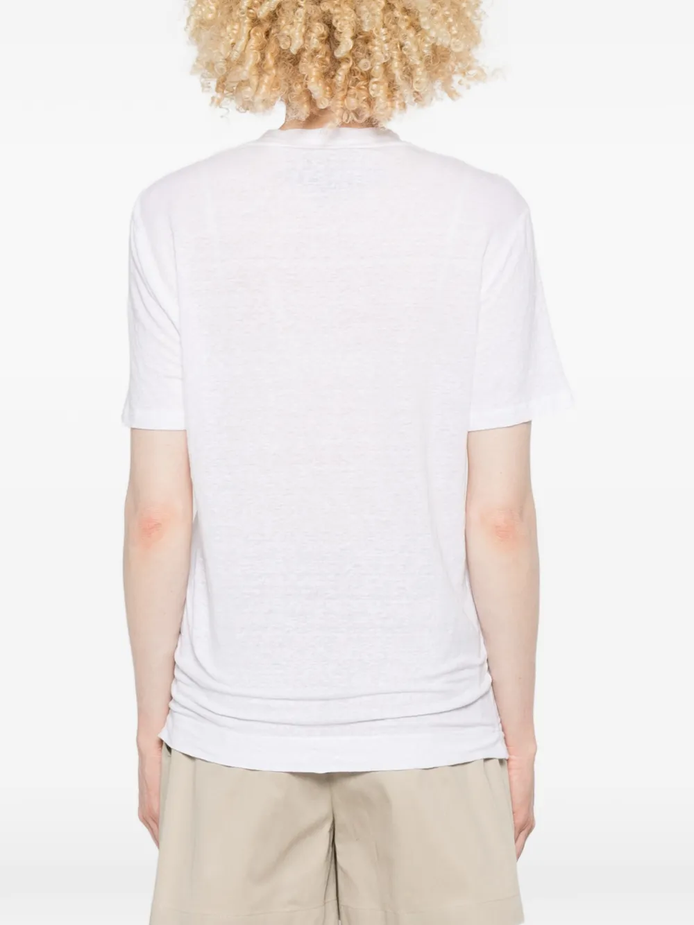 Fedeli T-shirt met ronde hals Wit