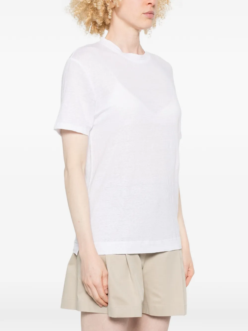 Fedeli T-shirt met ronde hals Wit