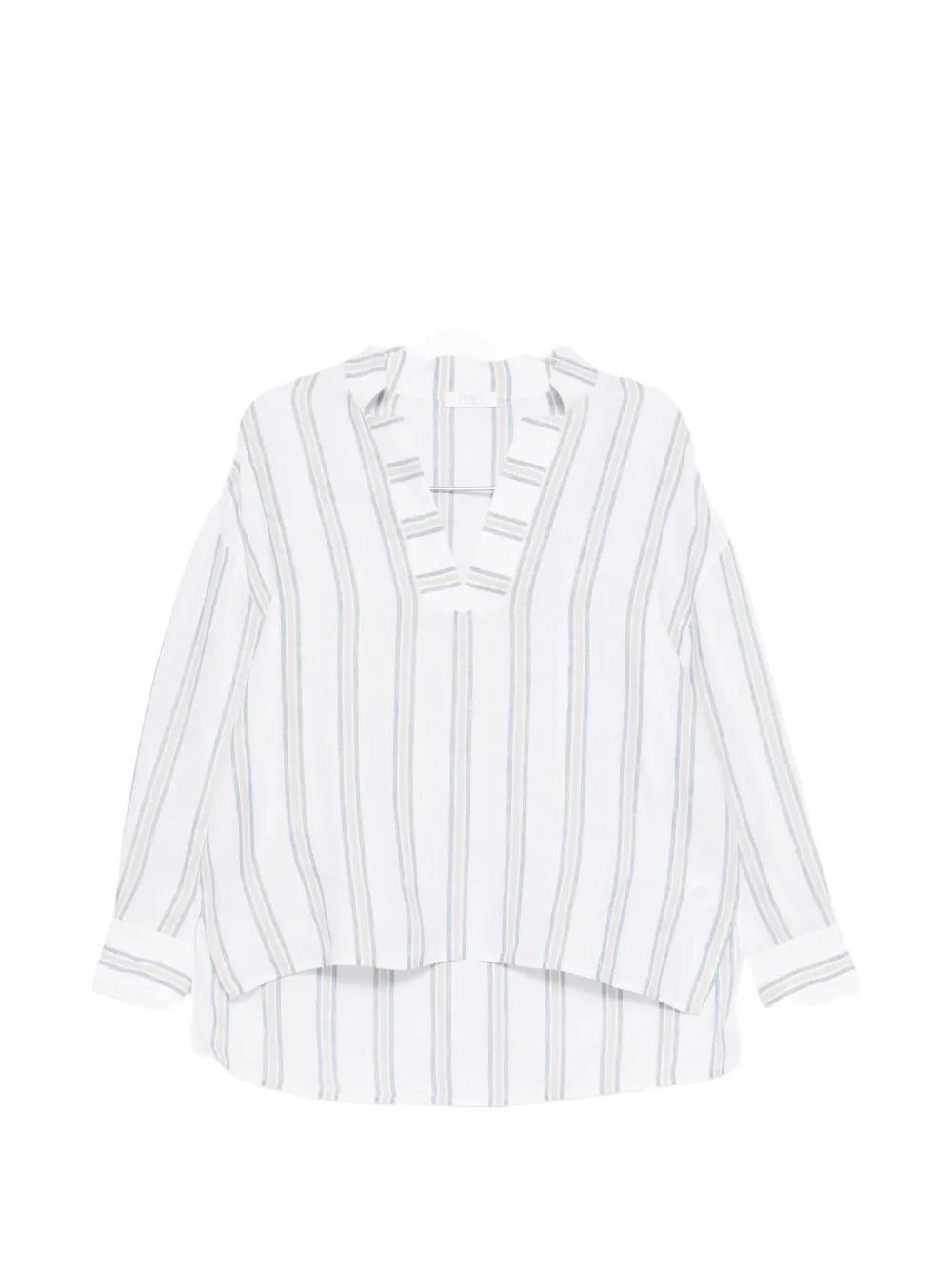 Fedeli Martin Striped Blouse In White