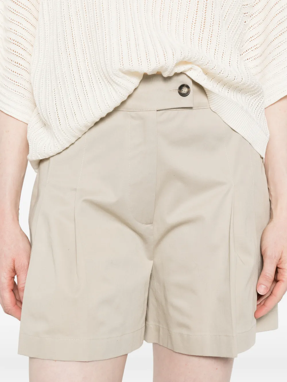 Fedeli Egon geplooide shorts Beige
