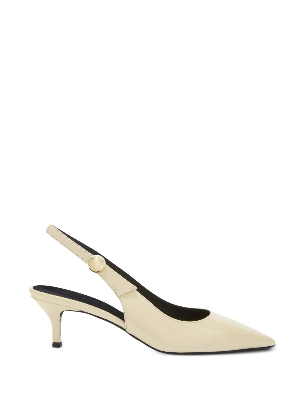Furla Sfera slingback leather pumps Beige