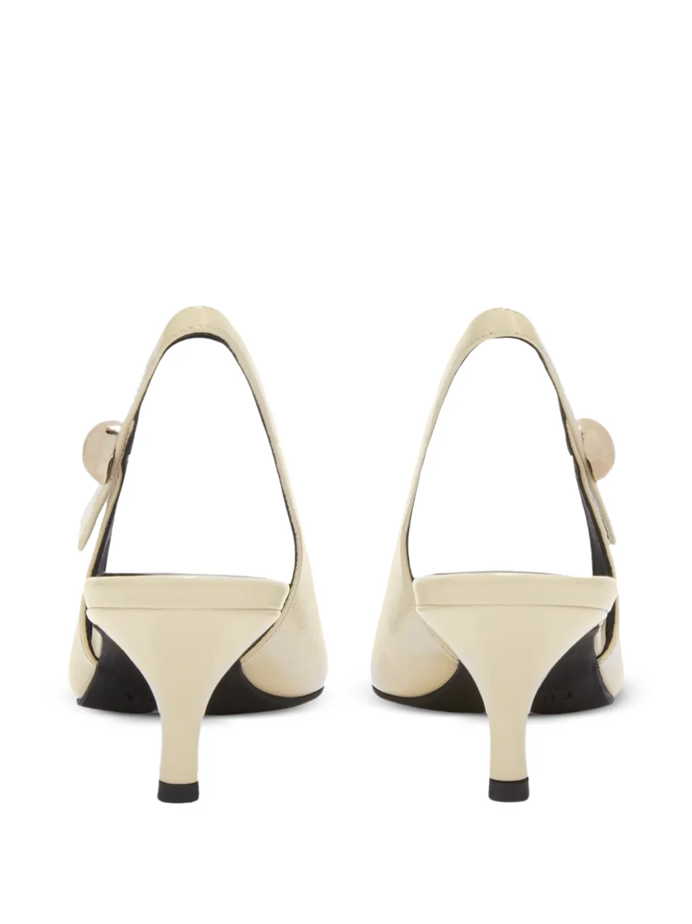Furla Sfera slingback leather pumps Beige