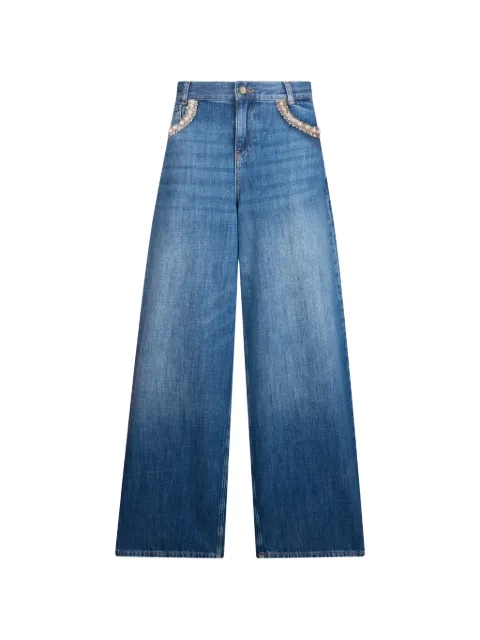 LIU JO jewel-embellishments flared jeans