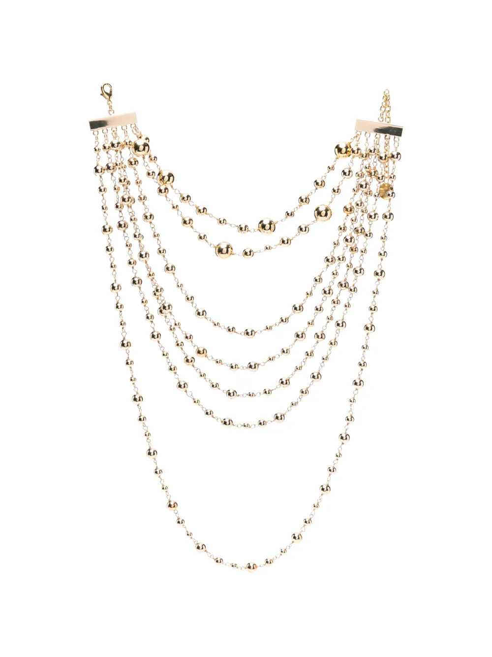 Silvia Gnecchi Solange beaded multi-strand necklace - Oro