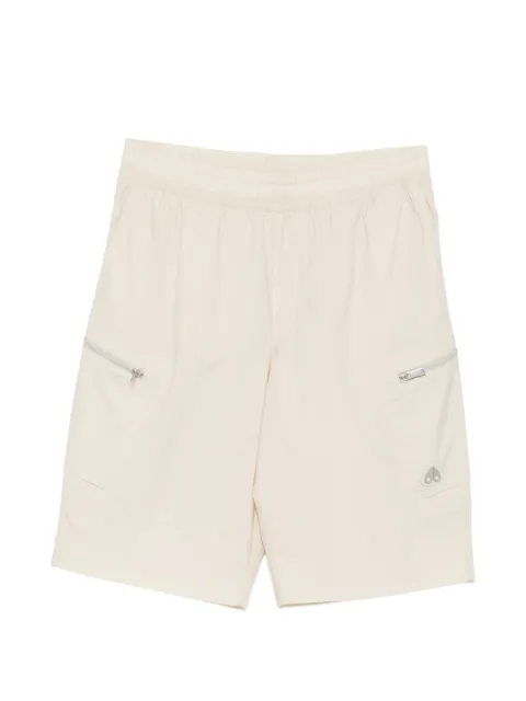 Moose Knuckles logo-plaque zip-pocket shorts