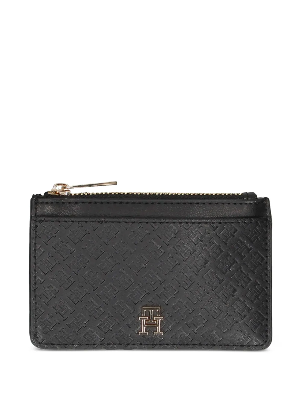 Tommy Hilfiger zip textured cardholder - Nero