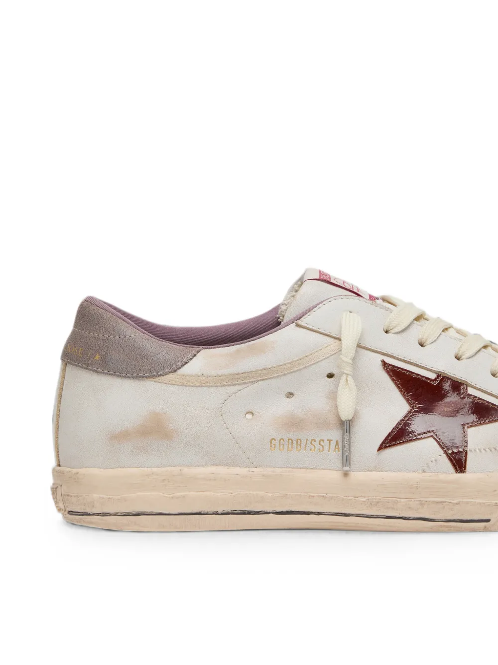 Golden Goose Super-Star gelamineerde leren sneakers met ster Wit
