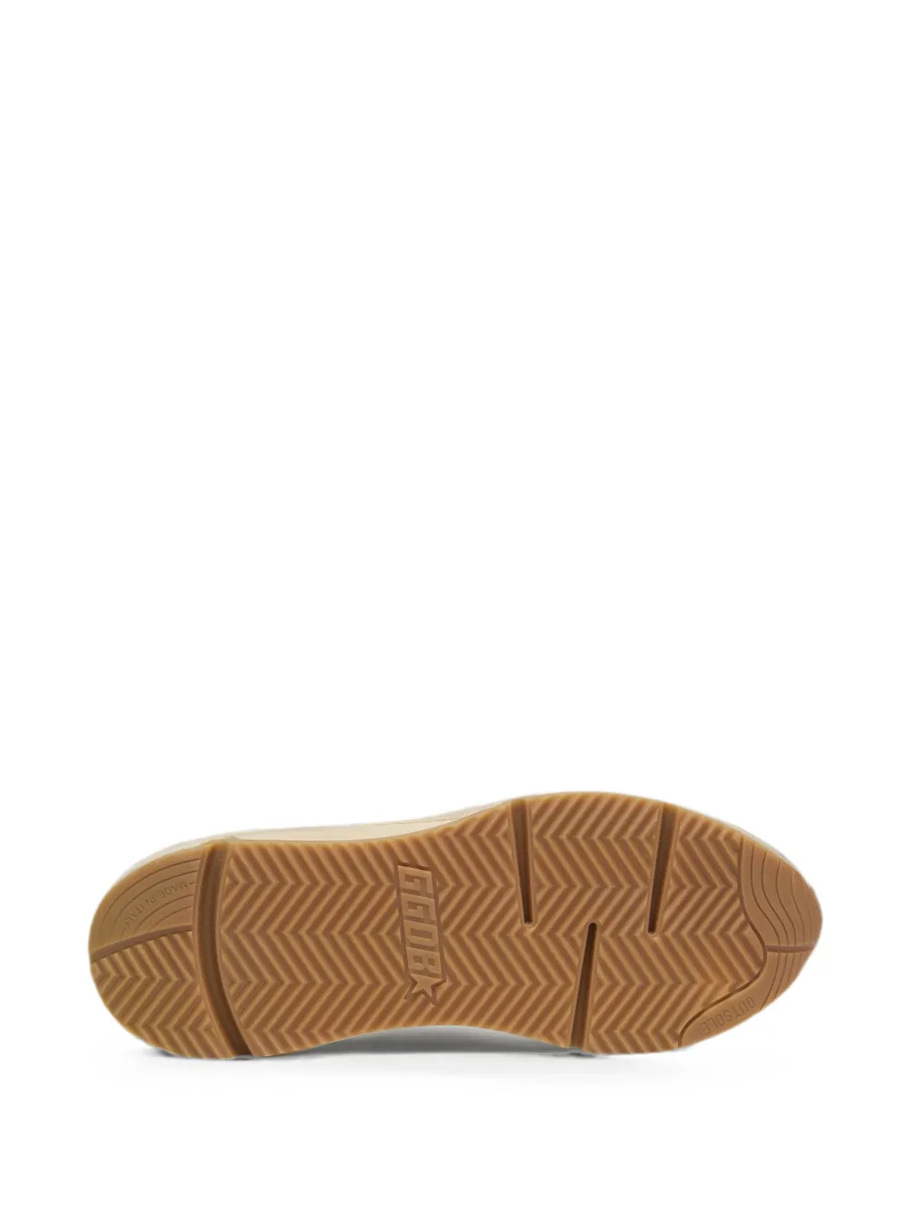Golden Goose Running Sole in gray suede with white star and white heel tab sneakers Beige