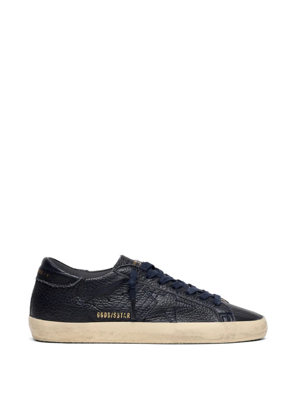 Golden Goose Super Star leather upper star and heel sneakers - Blu
