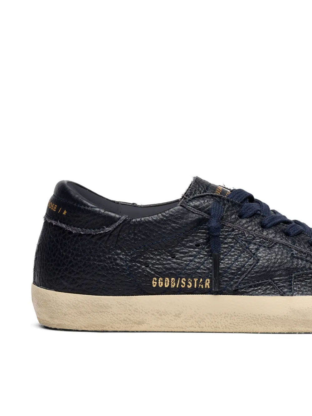 Golden Goose Super-Star leren sneakers met sterdetail Blauw