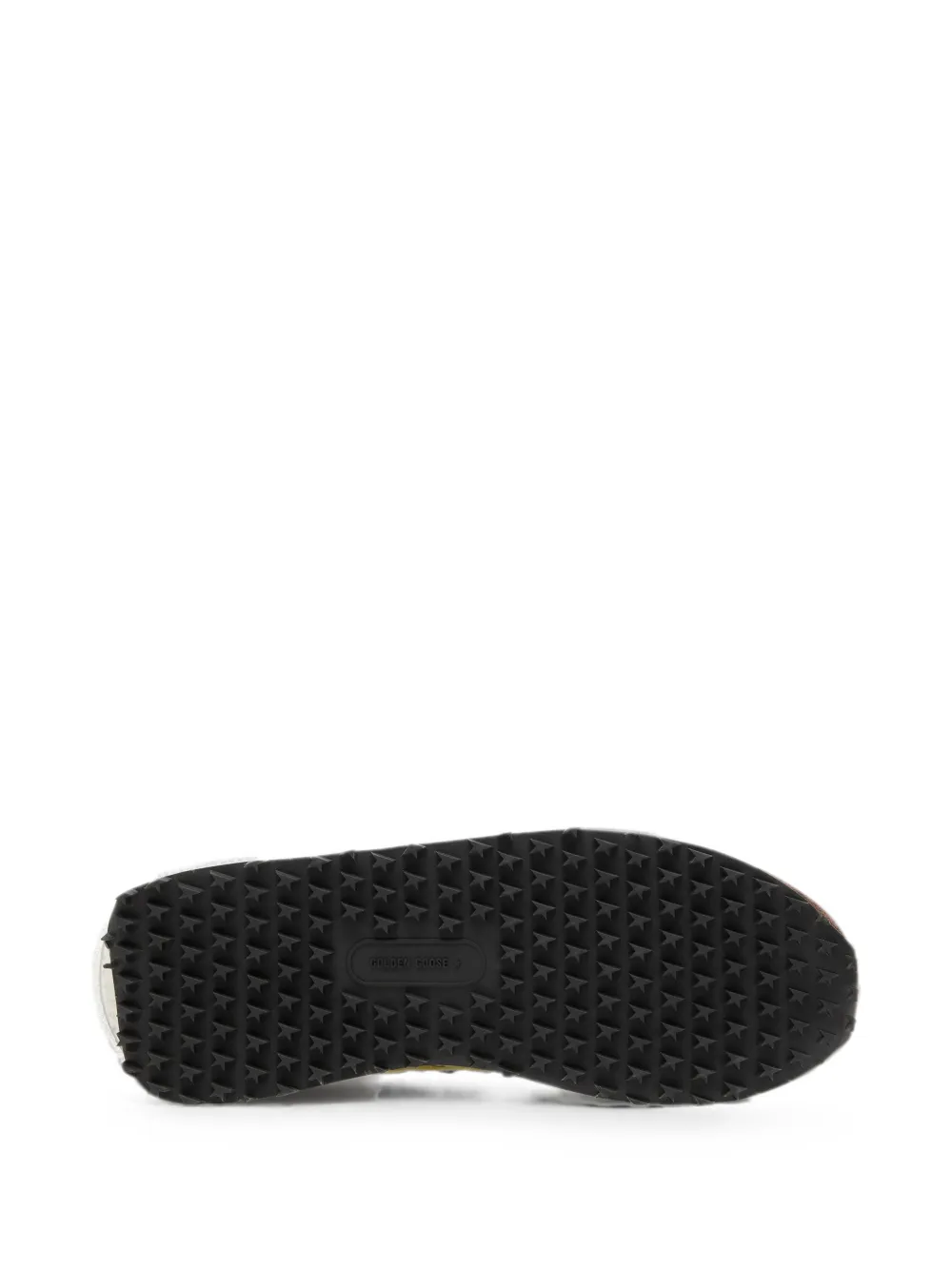Golden Goose Running Marathon nylon sneakers met suède neus en leren hak Groen
