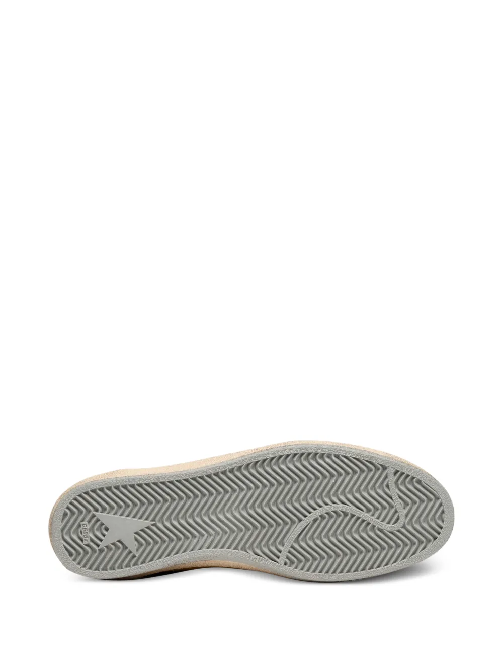 Golden Goose Ball Star suède sneakers met leren ster en lichtblauwe suède hiellus Geel