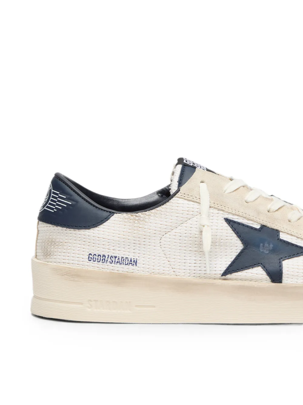 Golden Goose Stardan in beige suede with blue star