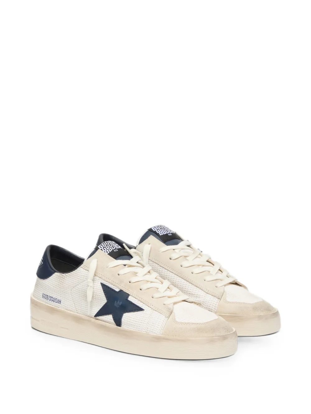 Golden Goose Stardan in beige suede with blue star