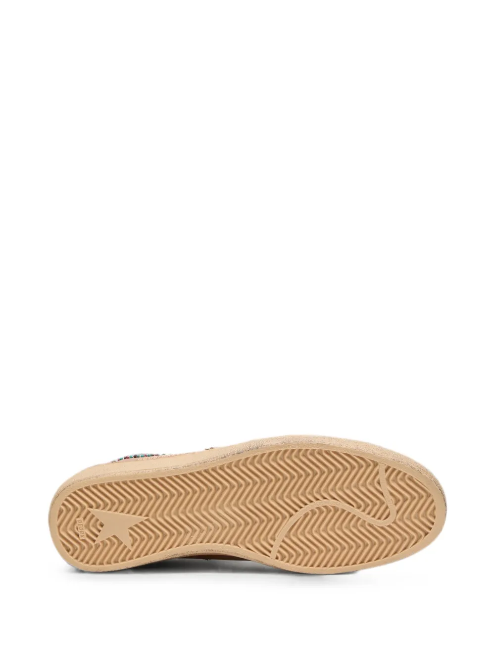 Golden Goose Ballstar leren sneakers met suède ster en kralen Bruin