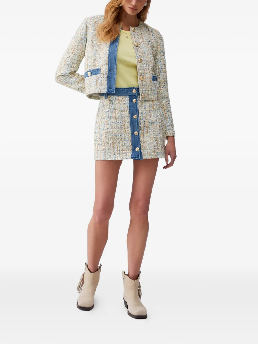 LIU JO Button-up mini-rok Blauw
