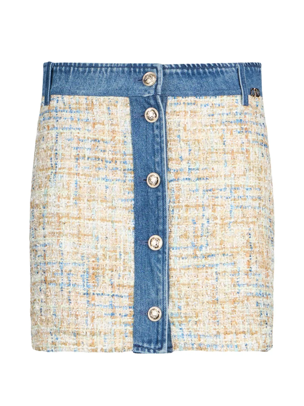 LIU JO button-up mini skirt - Blu