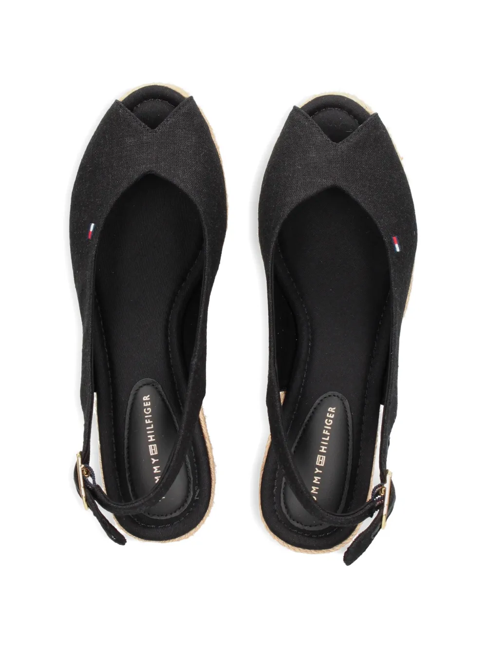 Tommy Hilfiger Sandalen met open neus Zwart