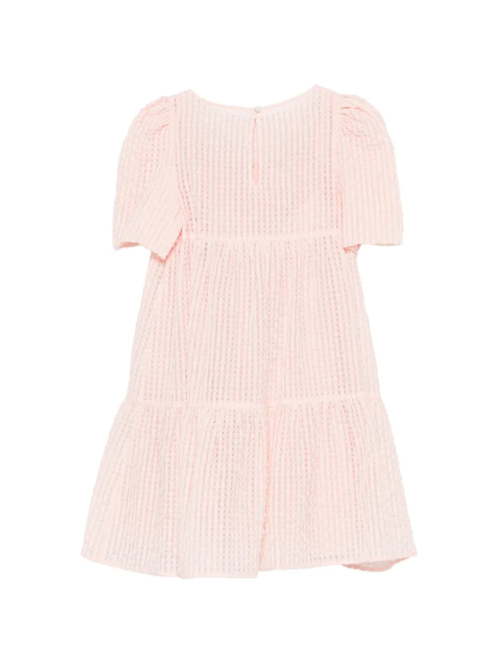 Emporio Armani Kids Jurk met korte mouwen en gingham ruit Roze