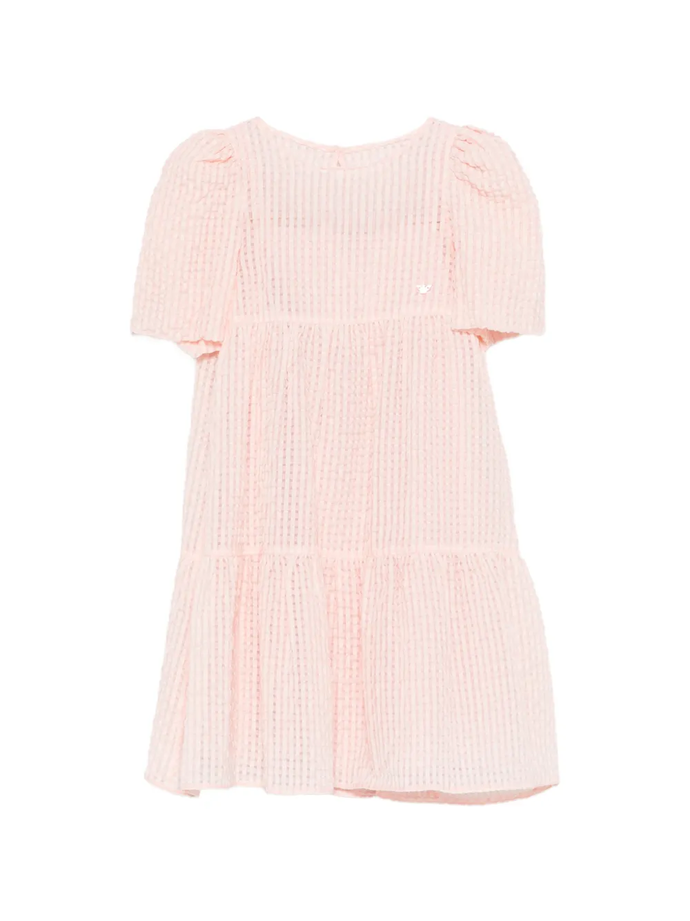 Emporio Armani Kids short-sleeve gingham dress - Pink