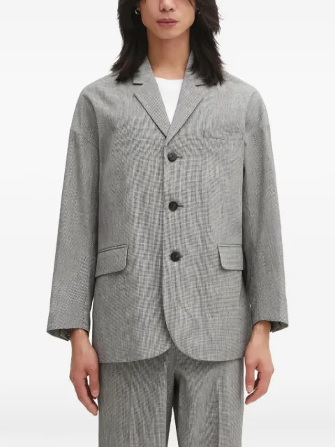visvim micro-check notched-lapels suit