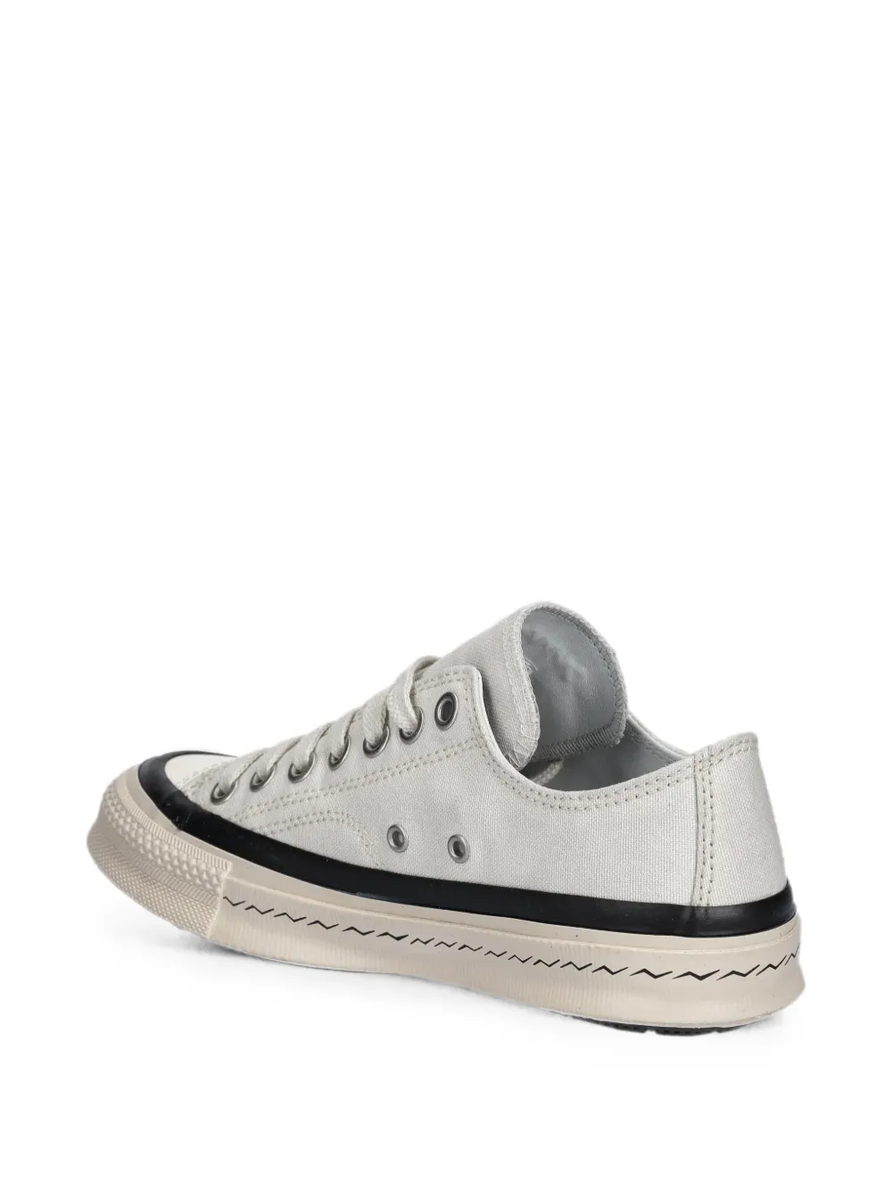visvim contrast-trim low-top sneakers Grijs