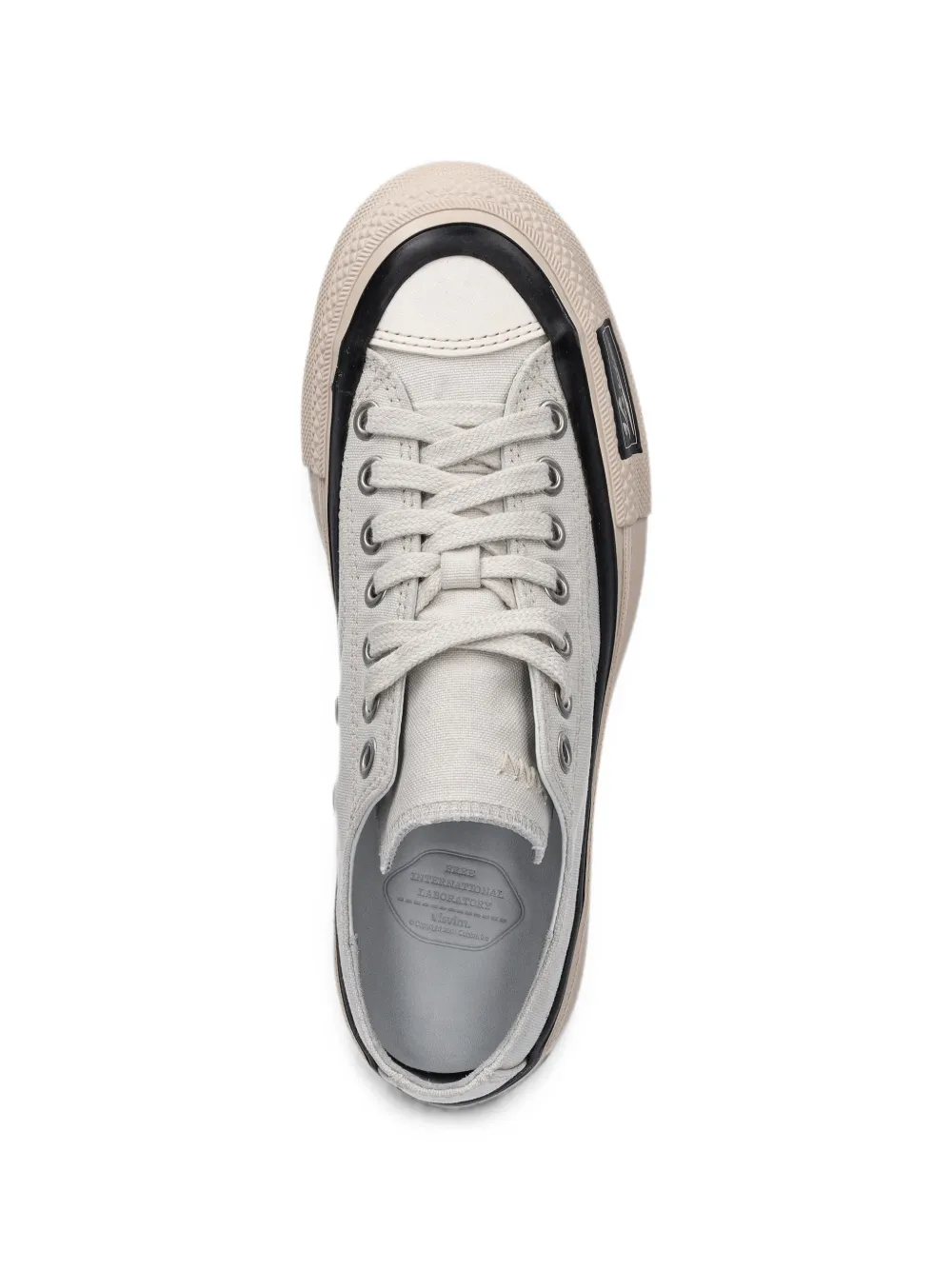 visvim contrast-trim low-top sneakers Grijs