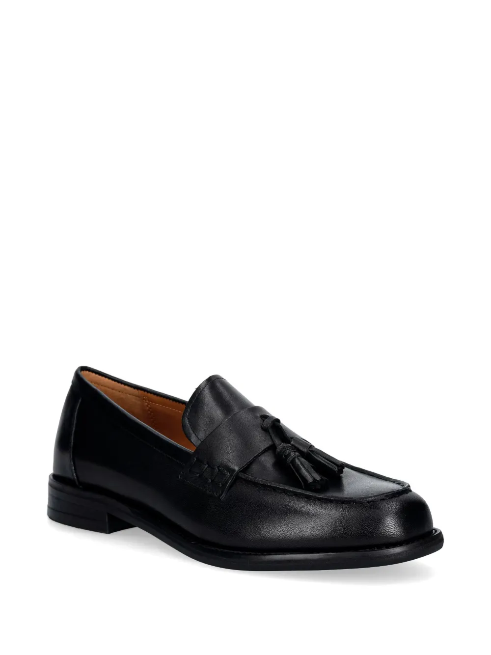 VAGABOND Linn tassel-detail leather loafers Zwart