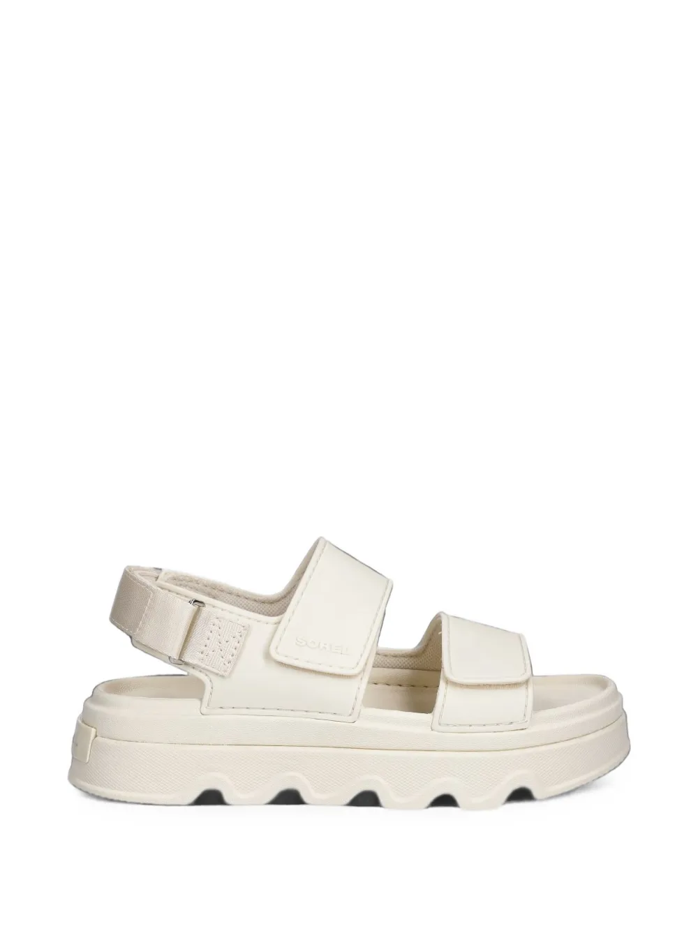 Sorel Touch-strap Platform Sandals In White