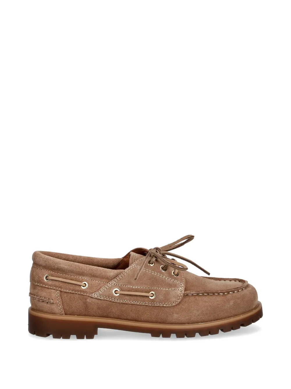 VAGABOND Joslyn lace-up lug-sole loafers Beige