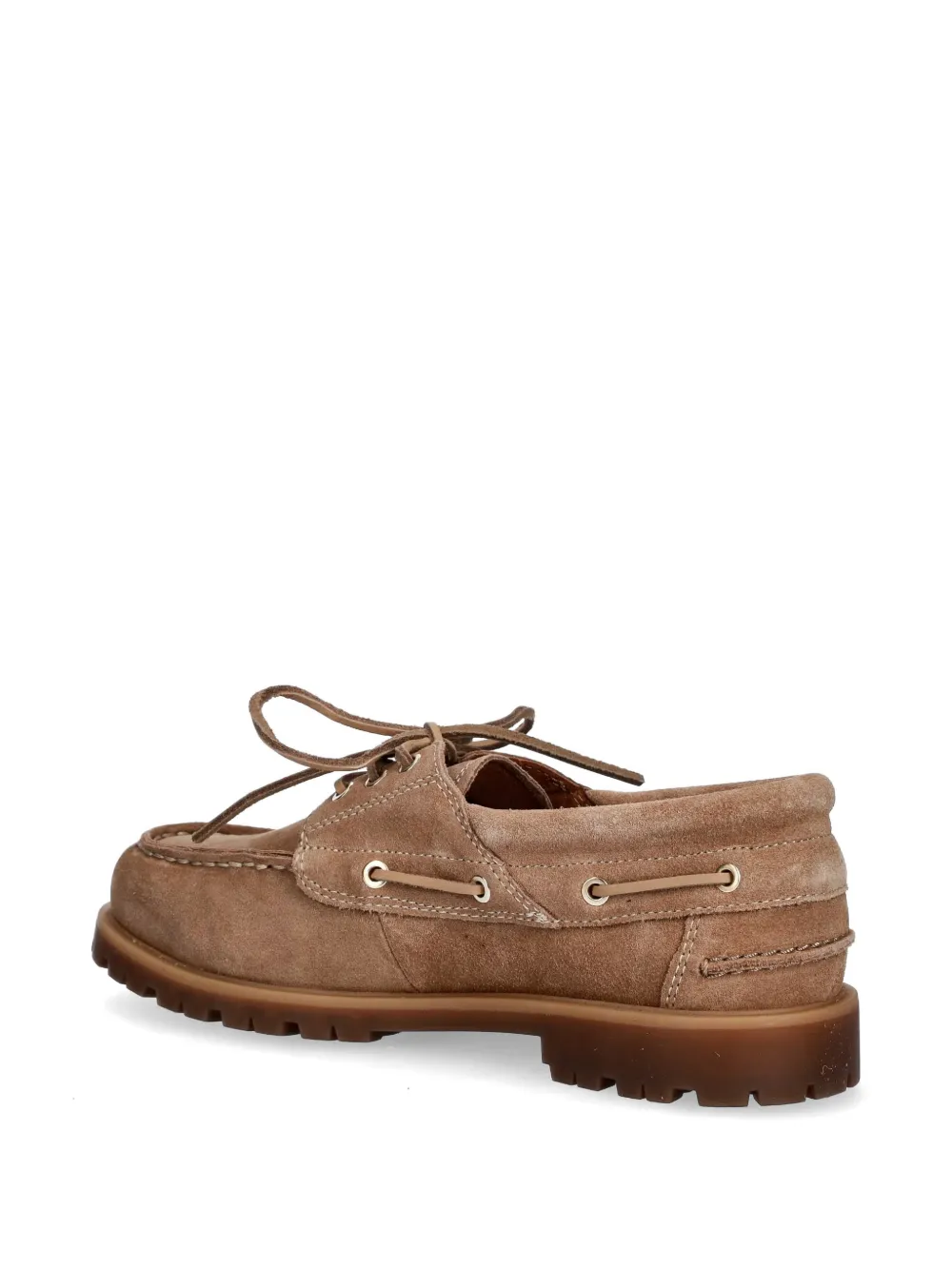 VAGABOND Joslyn lace-up lug-sole loafers Beige