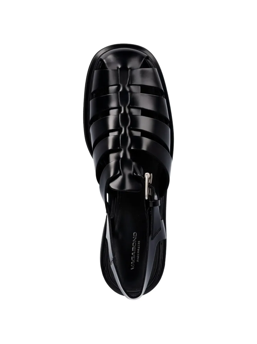 VAGABOND Ellis caged buckle-fastening sandals Zwart