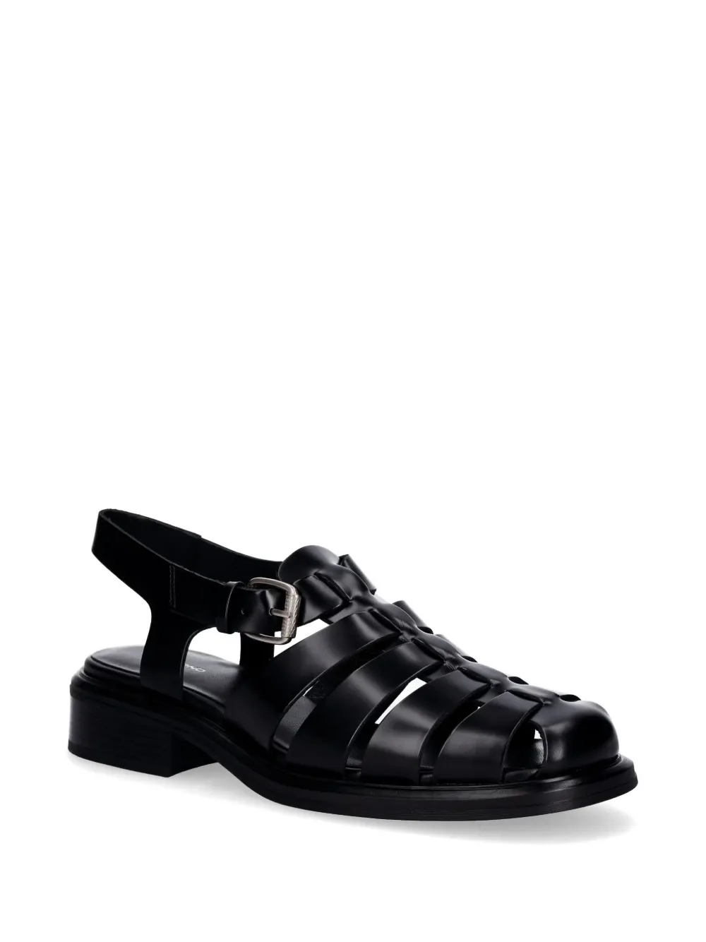 VAGABOND Ellis caged buckle-fastening sandals Zwart