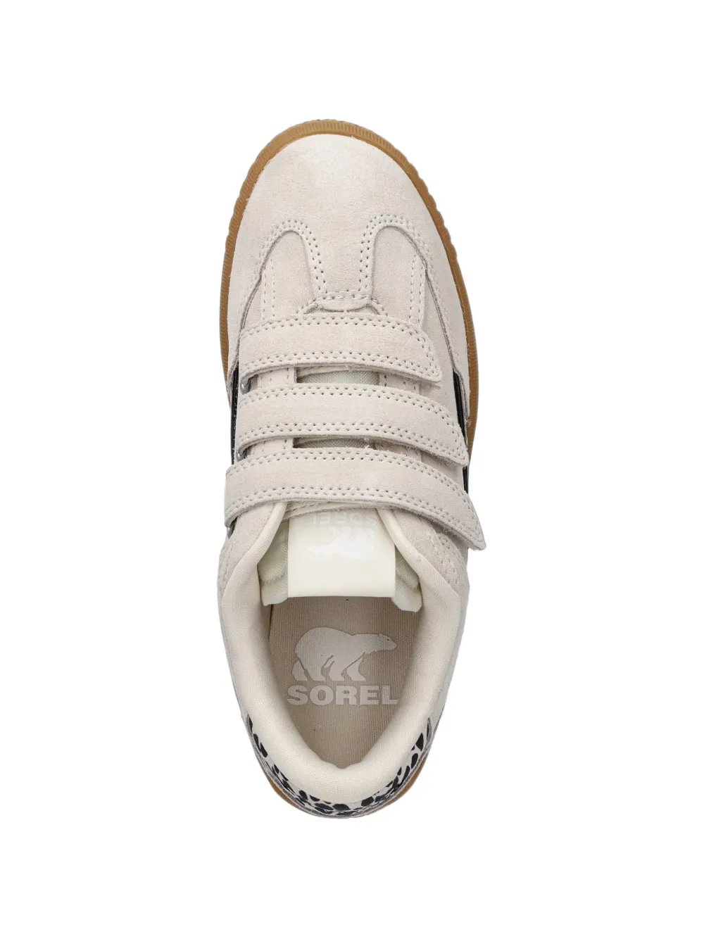 SOREL Ona animal-print touch-strap sneakers Beige