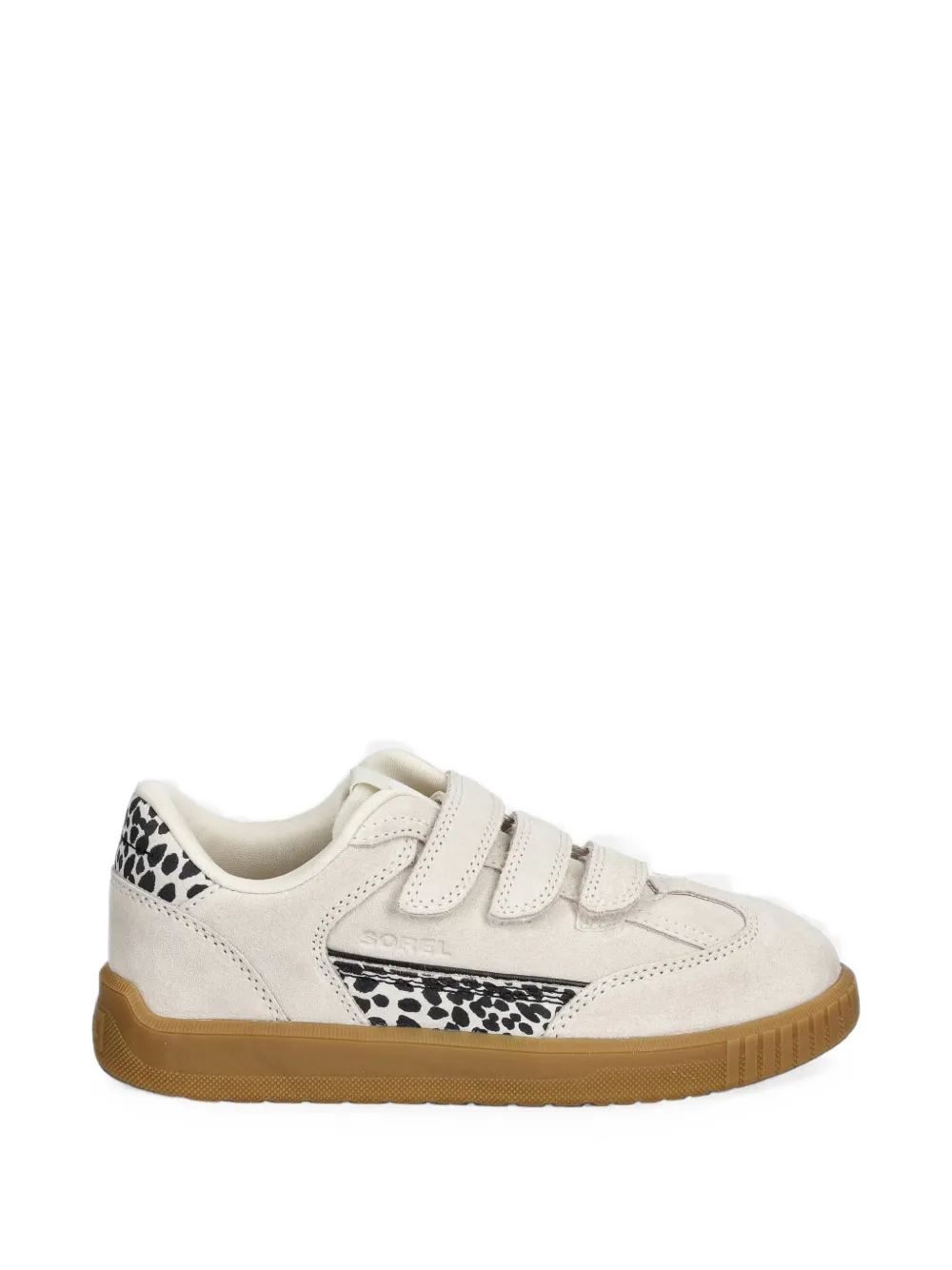 SOREL Ona animal-print touch-strap sneakers Beige