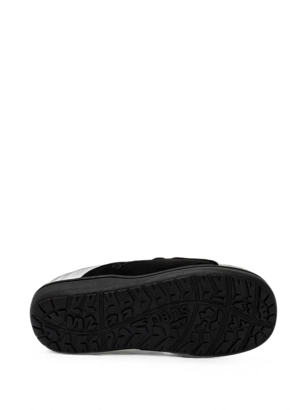 Subu Belt Quilted Touch-strap Slippers In Black