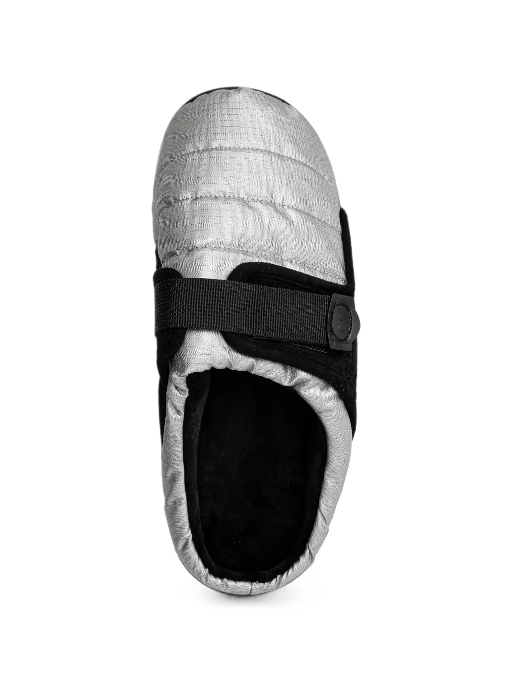 Subu Belt Quilted Touch-strap Slippers In Black
